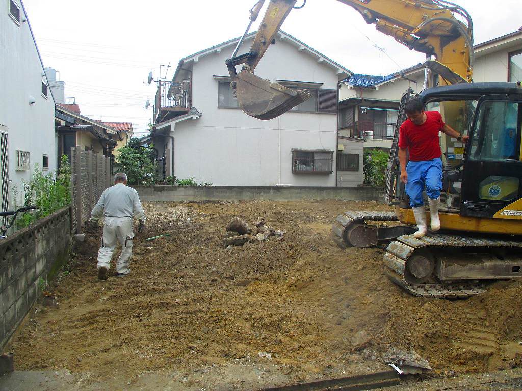 枚方市楠葉丘の解体現場