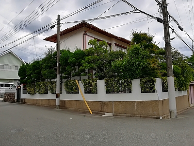 川西市緑台の新築予定地