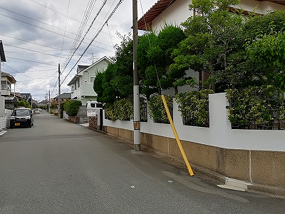 川西市緑台の新築予定地