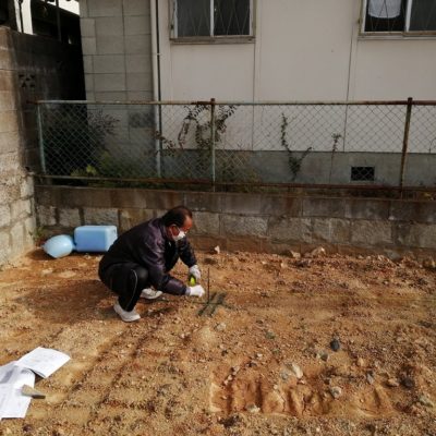 川西市の注文住宅現場