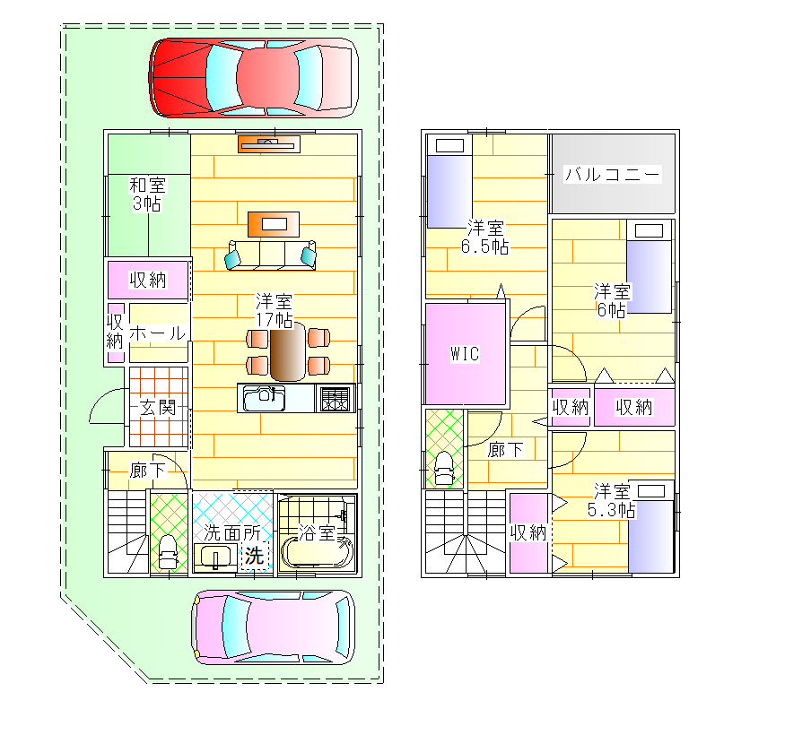 枚方市津田元町の間取り1