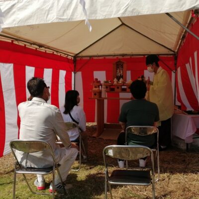 交野市私市山手の家の地鎮祭