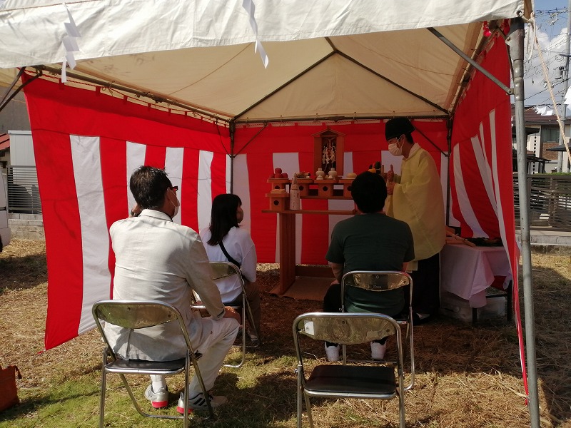 交野市私市山手の家の地鎮祭