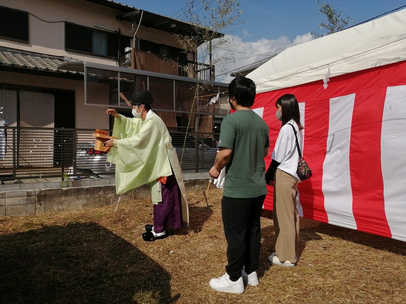 交野市私市山手の家の地鎮祭