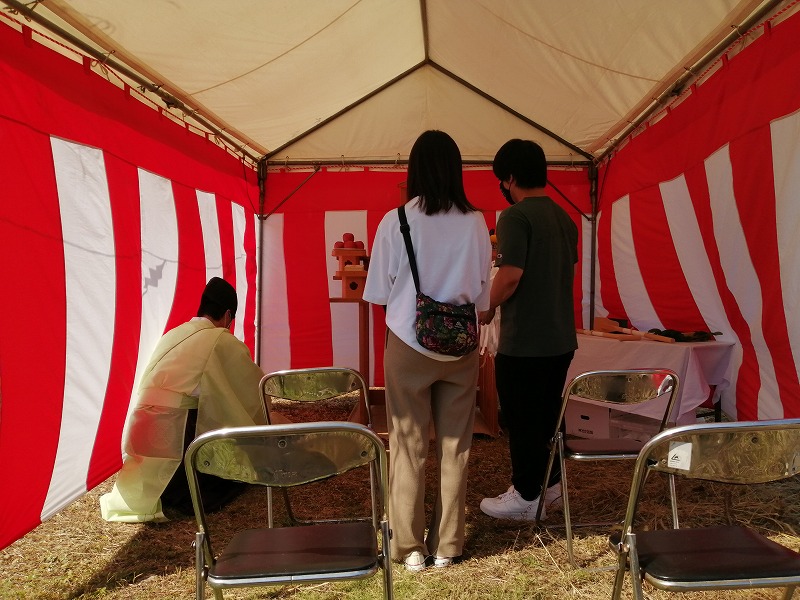 交野市私市山手の家の地鎮祭