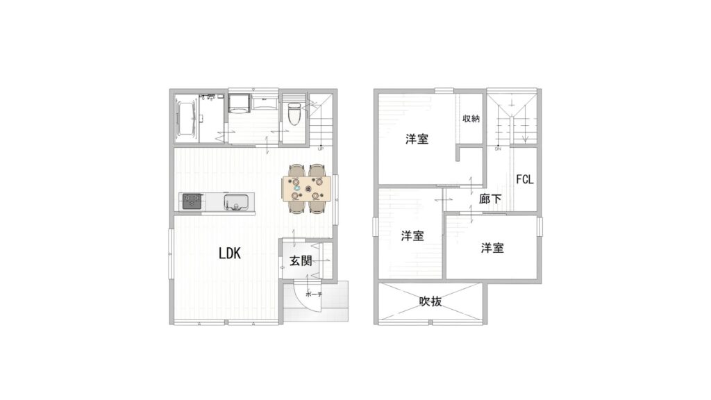 枚方市長尾東町の間取り図