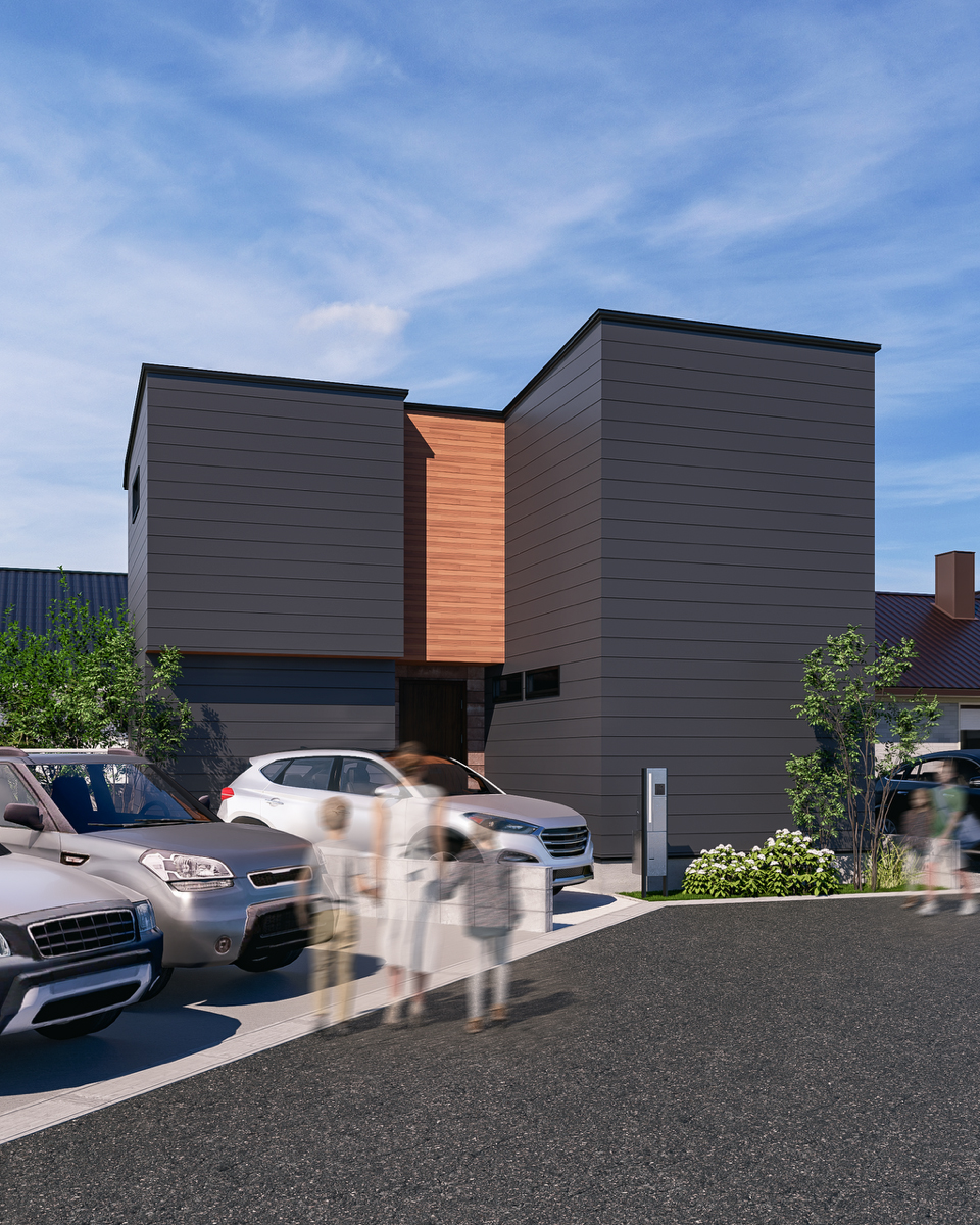 モデルハウス外観パース